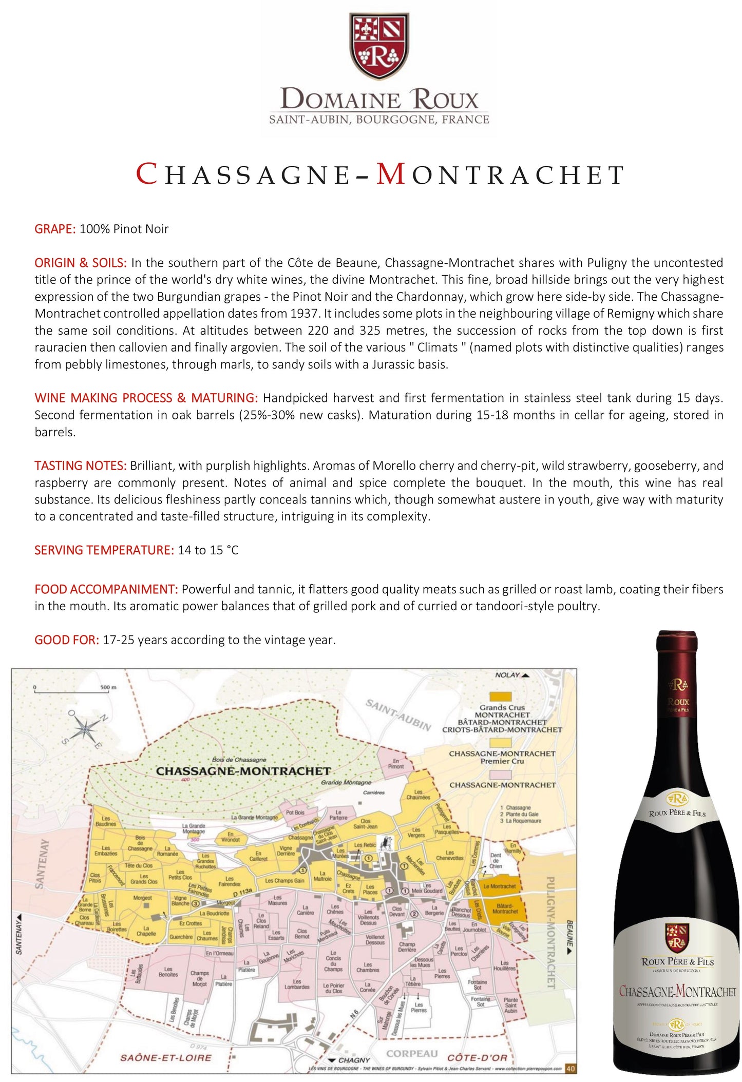 Domaine Roux - Chassagne-Montrachet 2023