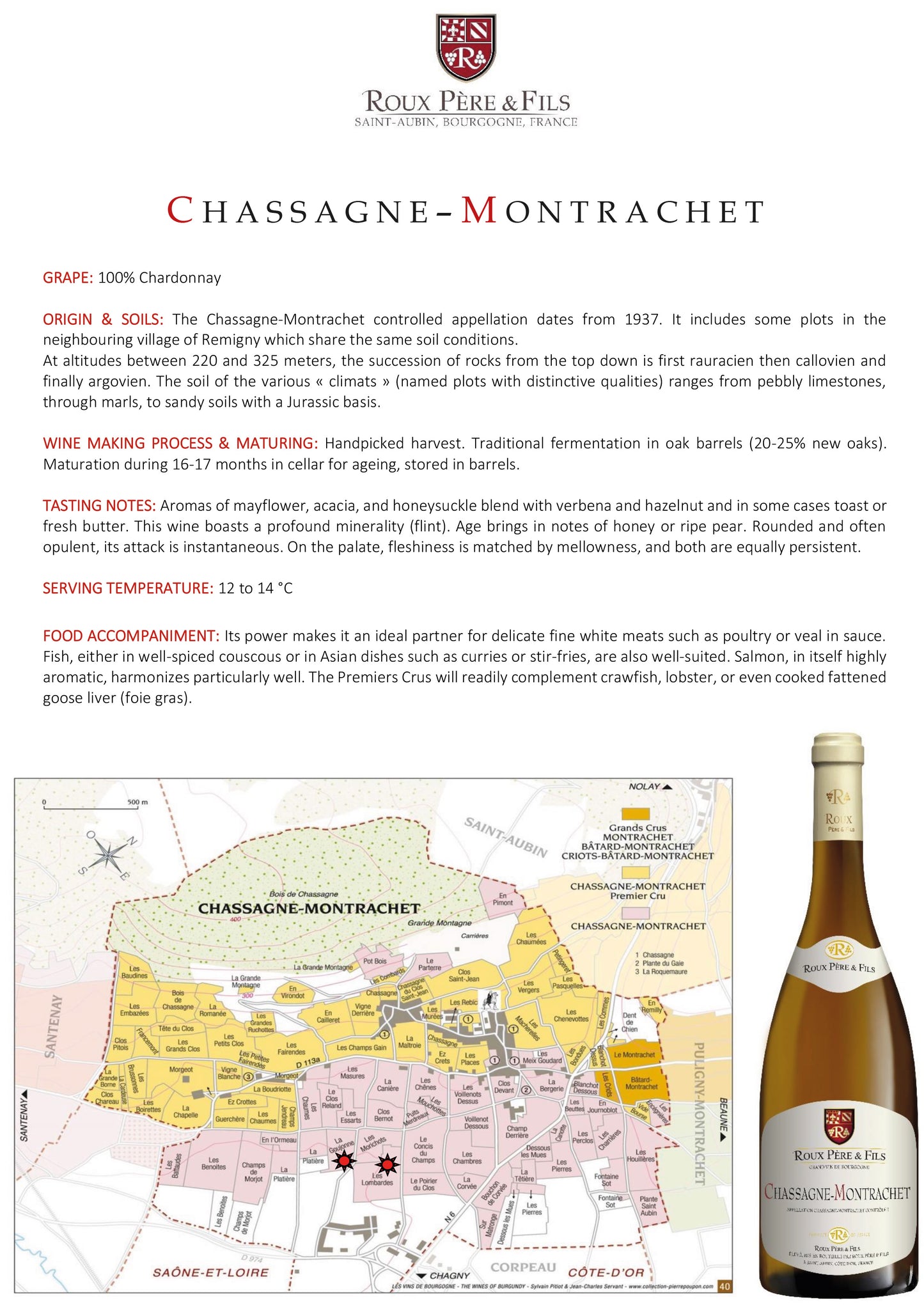 Domaine Roux - Chassagne-Montrachet 2022