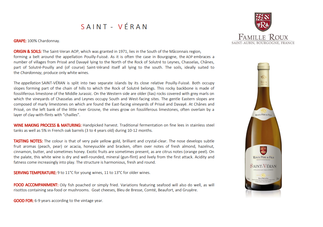 Domaine Roux - Saint-Véran 2021