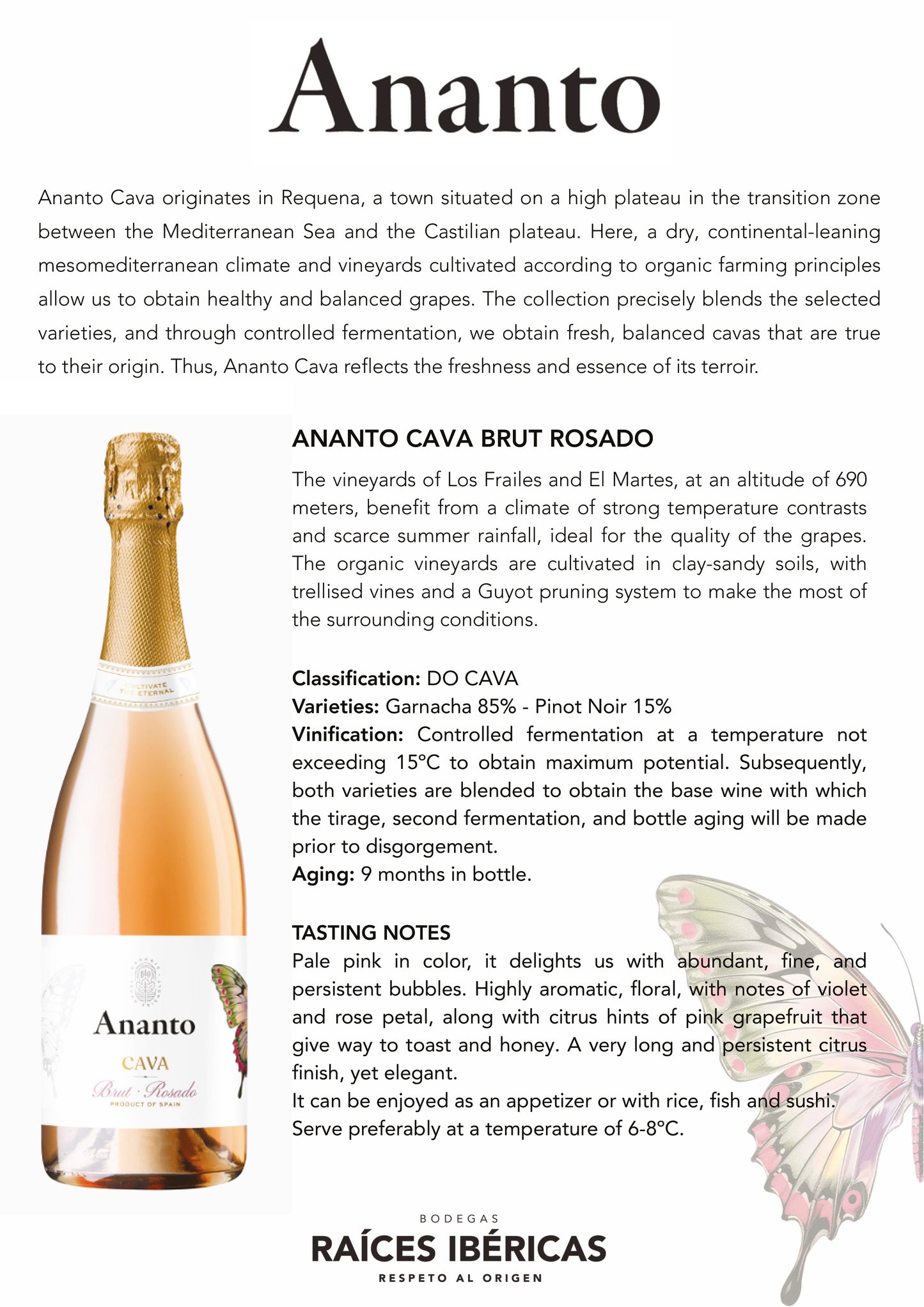 Cava Ananto Brut Rosé  - Sierra Norte